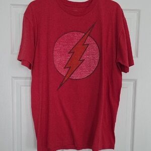 DC Red Lightning Bolt Short Sleeve Tee